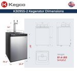 Kegco Dual Tap Stainless Steel Kegerator
