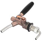 Omabeta G5/8 Thread Adjustable Beer Tap Faucet Bronze Color Equipment Stainless Steel 3 Tap Draft Beer Tower with Handle Beer Faucet Rate Regulator Kit for Home