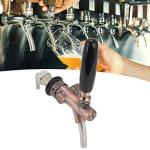 Omabeta G5/8 Thread Adjustable Beer Tap Faucet Bronze Color Equipment Stainless Steel 3 Tap Draft Beer Tower with Handle Beer Faucet Rate Regulator Kit for Home