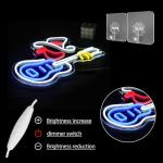 LULANMP Cowboy Hat Neon Sign for Wall Decor Guitar Neon Light Beer Bar Sign Music Neon Signs LED Sign Neon Lights for Wall Art LED Neon for Home Bar Pub Shop Party Bar Led Sign(16.5"*12.9")