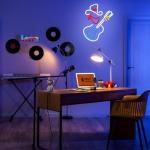 LULANMP Cowboy Hat Neon Sign for Wall Decor Guitar Neon Light Beer Bar Sign Music Neon Signs LED Sign Neon Lights for Wall Art LED Neon for Home Bar Pub Shop Party Bar Led Sign(16.5"*12.9")