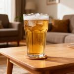 Komost 22oz Plastic Beer Mugs Set of 2, Reusable Water Drinking Glasses for Party Bar Home Hotel, Perfect for Beer Cocktail Juice Beverages