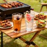 Komost 22oz Plastic Beer Mugs Set of 2, Reusable Water Drinking Glasses for Party Bar Home Hotel, Perfect for Beer Cocktail Juice Beverages