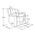 Slate Grey Preston Recliner for Your Man Cave