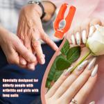 6-Pack Plastic Bottle Cap Opener, 3-in-1 Multi-Purpose Gripper Water Bottle Opener for Arthritic Hands, Easy-Twist Jar Opener Tool for Kitchen, Camping & Outdoor Use (Orange, Blue, White)