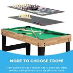 Best Choice Products 10-in-1 Combo Game Table Set w/Hockey, Foosball, Pool, Shuffleboard, Ping Pong, Checkers, Bowling, and Backgammon - Natural