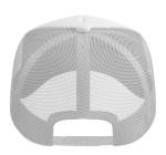 Elegant Poker Suits Design Trucker Hat with Adjustable Mesh Back, White