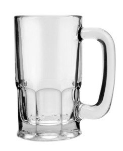 Set of 6 Clear 20-oz Beer Mugs