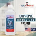 99% Isopropyl Alcohol 16 oz. Bottle, General Purpose Cleaner for Glass and PCB, Technical Grade, Alcohol for Nails (2)