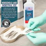 99% Isopropyl Alcohol 16 oz. Bottle, General Purpose Cleaner for Glass and PCB, Technical Grade, Alcohol for Nails (2)