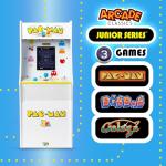 Arcade Classics Pac Man Jr Series Free Standing Machine, 3 Games, 8" Liquid Crystal Screen - Arcade Game for Basements, Garages, or Game Rooms