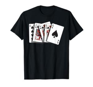 Poker Texas Hold'em - Gambling Casino Royal Flush Poker T-Shirt