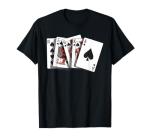 Poker Texas Hold'em - Gambling Casino Royal Flush Poker T-Shirt