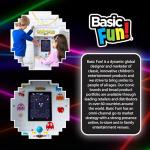 Arcade Classics Pac Man Jr Series Free Standing Machine, 3 Games, 8" Liquid Crystal Screen - Arcade Game for Basements, Garages, or Game Rooms