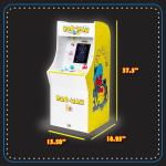 Arcade Classics Pac Man Jr Series Free Standing Machine, 3 Games, 8" Liquid Crystal Screen - Arcade Game for Basements, Garages, or Game Rooms