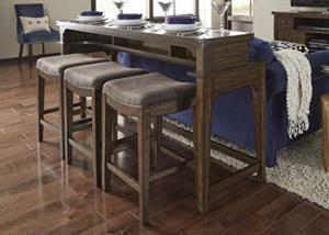 Liberty Furniture Industries Aspen Skies Console Bar Table, W74 x D21 x H36, Medium Brown