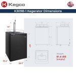 Kegco Black K309B-1 Keg Dispenser for Man Caves