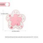 Sakura Coffee Cup Mat Kawaii Coaster 2PCS Cute Cherry Blossom PVC Home Tea Mug Pink Flower Pattern Anti-Skid Pot Bowl Pad Placemat for Desk Drink Table Decor Kawaii Accessories (Small)