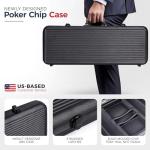 Versa Games Poker Chips - Clay Poker Chips Set - 13.5g 500 Piece Crown Casino Poker Set with Numbers Denomination - Upgraded Poker Set Case