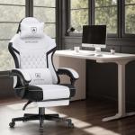 GTPLAYER Gaming Chair, Fabric Computer Office Chair with Pocket Spring Cushion, Ergonomic Office and Gaming, Video Gaming Chair with Linkage Armrests, High Back Desk Chair with Adjustable Recliner