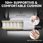 GTPLAYER Gaming Chair, Fabric Computer Office Chair with Pocket Spring Cushion, Ergonomic Office and Gaming, Video Gaming Chair with Linkage Armrests, High Back Desk Chair with Adjustable Recliner