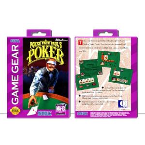 Poker Face Paul's Poker | (SGGP) Sega Game Gear - Game Case Only - No Game
