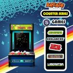 Arcade Classics - Atari Centipede Counter Series Game Machine, 5 Games, 8" Liquid Crystal Screen - Mini Cabinet, Portable Gaming, Retro, Countertop Console, Basement Decoration, Man Cave