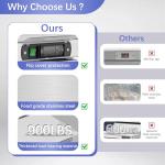 JINSONG 28" Refrigerator Sandwich & Salad Prep Table, Stainless Steel Refrigerated Food Prep Station, 7.4 cu. ft with Cutting Board and 12 Pans for Restaurants, Bar, Shops, etc