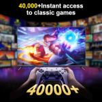 Polaring Retro Gaming Console, Game Stick,4K HDMI Output , 40,000+ Games and 23 Emulators, Dual 2.4G Wireless Controllers ,Plug and Retro Play Video Games for TV(64G)