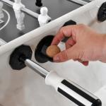 KETTLER Carrara Outdoor Foosball Table with 360 Degree Goalie Rotation, 5 Resin Balls, 5 Cork Balls and Premium Storage Cover