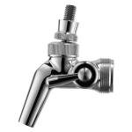 Kegco BF 1FT650SS Single Faucet Stainless Draft Beer Tower with Per Lick 650SS Stainless Faucet
