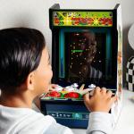 Arcade Classics - Atari Centipede Counter Series Game Machine, 5 Games, 8" Liquid Crystal Screen - Mini Cabinet, Portable Gaming, Retro, Countertop Console, Basement Decoration, Man Cave