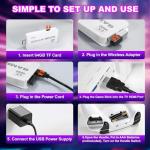 Polaring Retro Gaming Console, Game Stick,4K HDMI Output , 40,000+ Games and 23 Emulators, Dual 2.4G Wireless Controllers ,Plug and Retro Play Video Games for TV(64G)