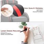 Homall Gaming Massage Recliner Chair Racing Style Single Living Room Sofa Recliner PU Leather Recliner Seat Comfortable Ergonomic Home Theater Seating (Red)