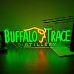 Jeanchrl Buffalo Neon Sign Trace Distillery Whiskey Neon Lights for Bedroom Home Business Club Pub Neon Bar Sign for Man Cave Light up Sign for Wall Decor Gift