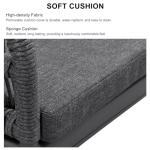 PURPLE LEAF 3 Pieces Outdoor Counter Height Bar Stools Set Patio Metal Modern Wicker Rattan Bar Chairs and Dining Bistro Bar Table for Balcony Garden Indoor Kitchen Outside Gray