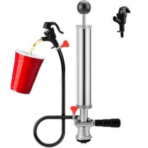 8-Inch D System Keg Tap with Dual Faucets