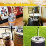 8-Inch D System Keg Tap with Dual Faucets