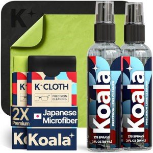 Koala Eyeglass Cleaning Kit with Microfiber Cloths