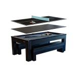 New York Nights 7 Ft Pool Table & Bench Set