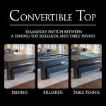 New York Nights 7 Ft Pool Table & Bench Set