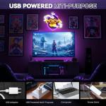 Cool Monkey Neon Sign, Smoking Monkey Led Sign for Wall Decor, Usb Powered Adjustable Brightness Anime Monkey Led Light for Bedroom Bar Pub Game Room Party Man Cave Decor, Unique Gift