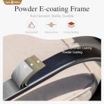 Sophia & William 7-Piece Outdoor Bar Set, Bar Height Patio Table and Chairs for 6, 6 Outdoor Swivel Bar Stools with Beige Cushion and 1 Rectangular Bar Height Table