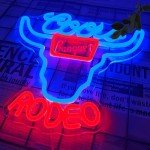Dimmable Cowboy Neon Beer Sign for Man Cave
