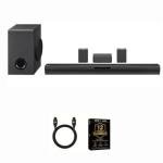 LG SQC4RKIT1 4.1 Channel Home Theatre Soundbar System, Wireless Subwoofer & Rear Speakers, Dolby Digital, Bluetooth