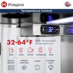 Kegco 24" Wide Outdoor Build-In Dual Tap Stainless Steel Right Hinge Kegerator with Dispense Kit