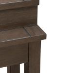 Liberty Furniture Cascade Falls Living Room Console Bar Table with Charging Station - Satin Espresso
