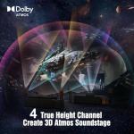 True 5.1.4 Hi-Fi Surround Sound System with Dolby Atmos, 900W Home Theater Sound Bar for Smart TV, Center Channel Speaker with 4 Surrounds, 25Hz Subwoofer, Hi-Fi Grade Crossover, Soundbar eARC, BT 5.4