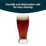 Libbey Classic Pub Beer Glasses Party Pack, Stackable, Modern Bar Glassware Set of 12, Large All Purpose Pint Beer Glasses for Stouts, Ales and More