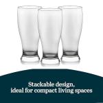 Libbey Classic Pub Beer Glasses Party Pack, Stackable, Modern Bar Glassware Set of 12, Large All Purpose Pint Beer Glasses for Stouts, Ales and More